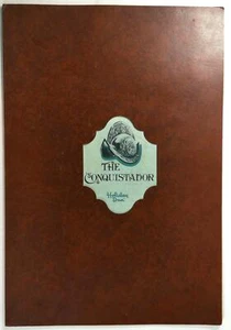 1975 Original BIG Menu THE CONQUISTADOR Restaurant Holiday Inn Youngstown Ohio - Picture 1 of 4