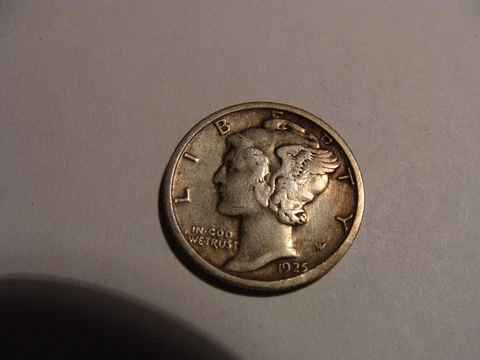 1925-S Mercury Dime - Choice VF Cover