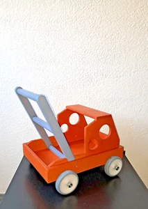 Lauflernwagen Push Baby Walker Motorik Holzspielzeug Lauflernhilfe Fahrzeug LKW - Bild 1 von 10