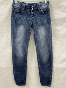 Almost Famous Womens Cotton Denim Blue Jeans Pants Size 5 - Picture 1 of 17
