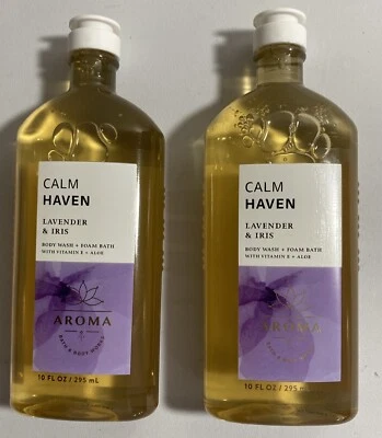 2 Bath & Body Works Calm Haven lavanda e iris aromaterapia gel de baño de espuma Foto 1 de 2