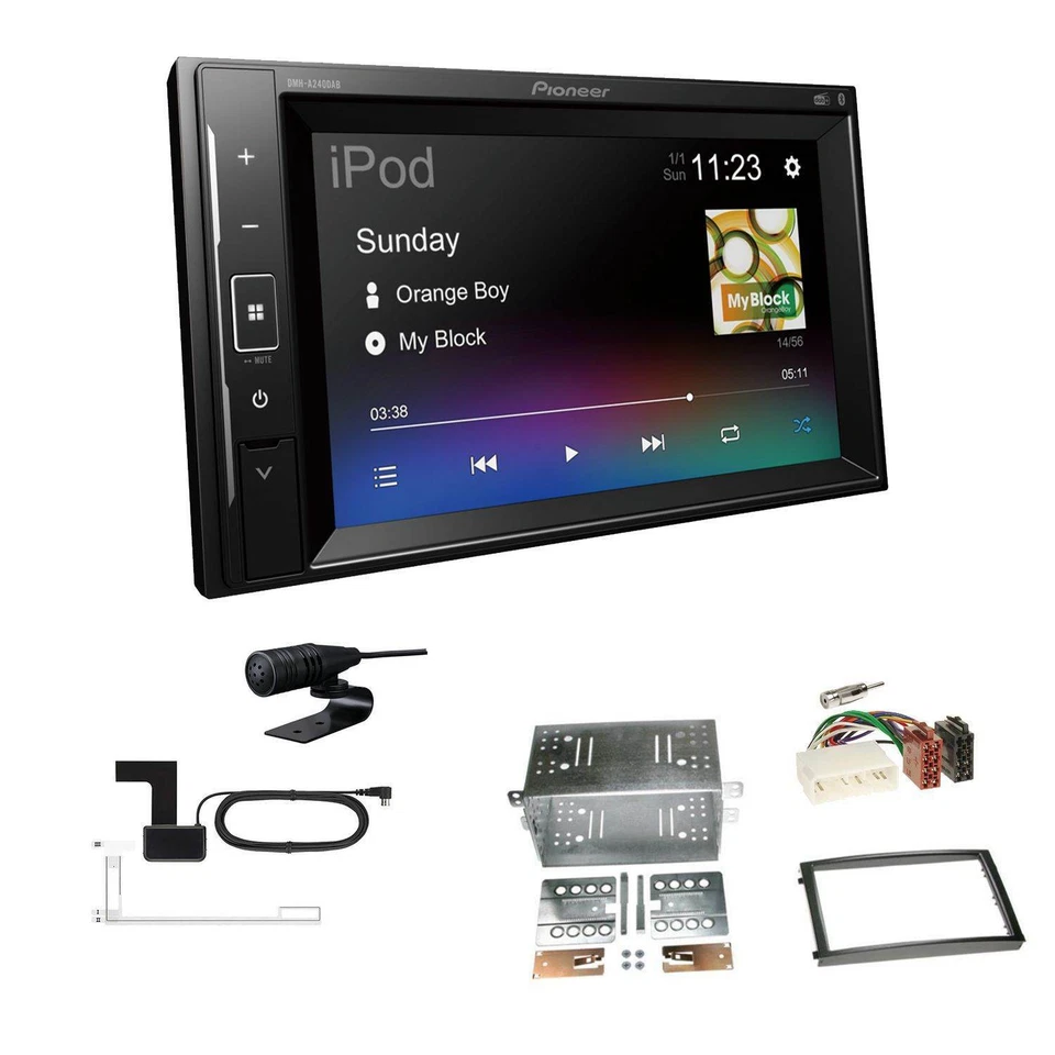 Pioneer Autoradio Bluetooth DAB USB für Ssangyong Rexton II 2006-2013 schwarz