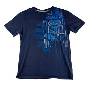 Star Wars R2-D2 T-Shirt Herren Small Kurzarm Blau Grafikdruck - Bild 1 von 6