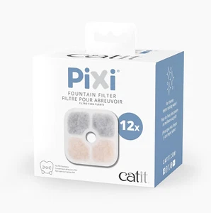 CATIT PIXI WATER FOUNTAIN REPLACEMENT CARTRIDGES GENUINE CATIT FILTERS 12 PACK - Picture 1 of 4
