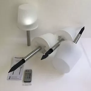 EASYMAXX Solar Leuchte Lampe Schirm 4er Set Fernbedienung Farbwechsel - Bild 1 von 7