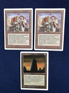 MTG Unlimited Basalt Monolith and x2 Juggernaut Light Play All 3 1993 - Picture 1 of 2
