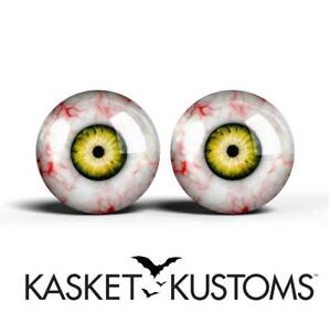 Exorcist Glass Eyes -PIXEL FREE- Monster Creature Taxidermy Doll Eyeballs 2pc