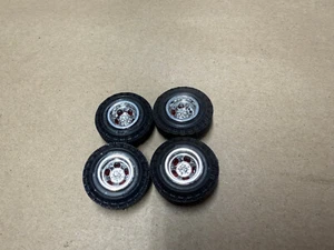 Ansen Slot Style Wheels KNOBBY 4x4 Tires Off Road Jeep 1/25 Scale Set MUD BuGGY - Bild 1 von 6