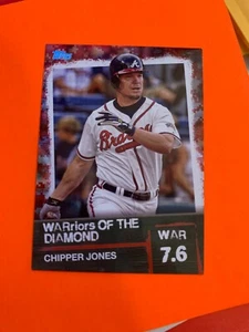 2020 TOPPS CHIPPER JONES WARRIORS OF THE DIAMOND 2/10 ~ WOD-33 - Picture 1 of 1