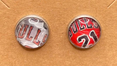 Pendientes NBA - Hechos de tarjetas deportivas recicladas Foto 1 de 4