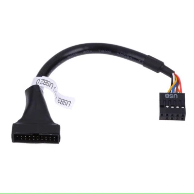 CAVO USB 2.0 9 PIN MASCHIO A USB 3.0 20 PIN FEMMINA ADATTATORE CONVERTITORE - Immagine 1 di 4