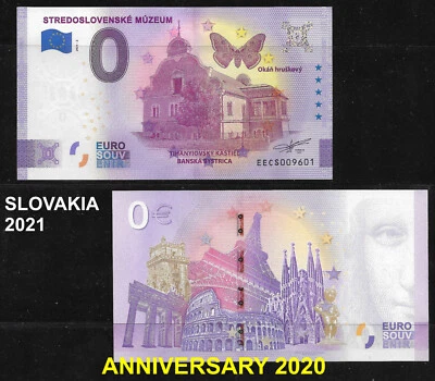 Null * ZERO - 0 Euro Souvenir - Stredoslovenske Muzeum 2021 ANNIVERSA - Slovakia - Image 1 of 2