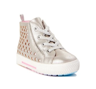 Wonder Nation Baby Girl Heart High Top Sneaker Size 2 - Image 1 of 3