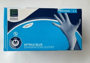 200 Premium Disposable Blue Nitrile Gloves | Powder Free | Latex Free - Picture 1 of 2
