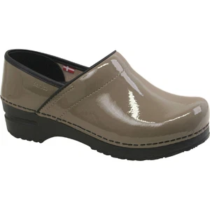 Sanita Original Prof. Patent Damen Clogs | Hausschuhe | Gartenschuhe | Lackleder