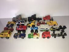 Lot of Vintage Tootsie Toy Cpg 1980 Peterbilt Pressed Steel Cars and Tow Trucks