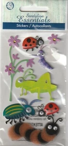 Sandylion Essentials 3D Stickers BUGS Insect Theme 26486 FAST FREE ship! WOW! - Picture 1 of 1