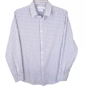 Mizzen + Main Leeward Long Sleeve Button Up Performance Shirt Men's L Trim Fit - Picture 1 of 8