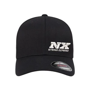 Cappello Flexfit ricamato logo Nitrous Express piatto e curvo  - Foto 1 di 13