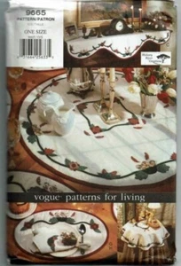 Vogue Sewing Pattern 9665 Floral Appliques for the Home - Picture 1 of 2