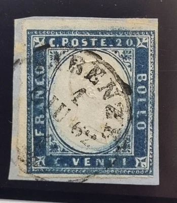 F274 - ANTICHI STATI - VITTORIO EMANUELE 2 - 1861-63 - 20 CENTESIMI - USATO - Immagine 1 di 2