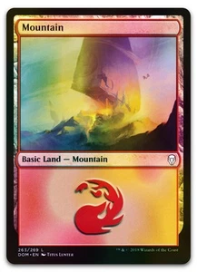 Mountain (263) #263 (Foil) (NM) Dominaria DOM Magic MTG - Picture 1 of 2