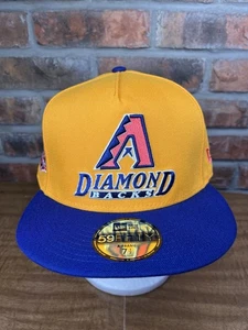 New Era Arizona Diamondbacks A-Frame Side Logo Gold Blau 59Fifty 7 1/2 Mütze - Bild 1 von 7