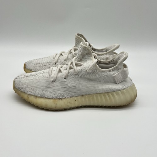 Adidas Yeezy Boost 350 V2 Low Cream Triple White Uomo UK 8.5 Scarpe da Ginnastica CP9366