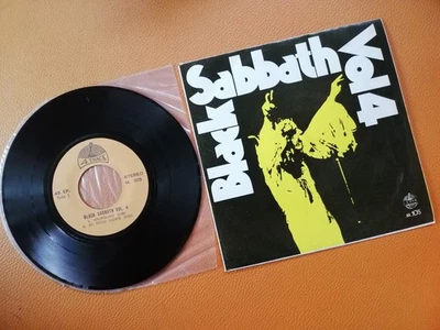 BLACK SABBATH [ VOL. 4 ] VINTAGE 7" RECORDS THAILAND Yellow EDT Ozzy Osbourne - Image 1 of 2