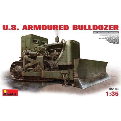 U.S. ARMOURED BULLDOZER KIT MILITARI 1:35 Miniart Kit Mezzi Militari Modellino N - Immagine 1 di 4