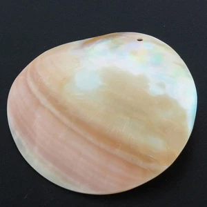 Genuine Drilled South Pacific Pink Shell Cabochon Bead, 2 1/2" - Picture 1 of 3