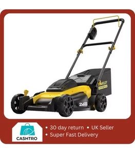 Stanley Fatmax V20 51cm Cordless Lawn Mower 2x Batteries Plus Charger BRAND NEW - Picture 1 of 5