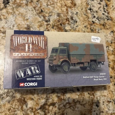 Corgi 1:50 British Bedford QLT Troop Carrier, Royal Navy 1944, No. CC60301 - Image 1 of 4