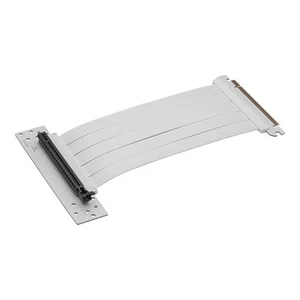 O-MSI PCI E 4.0 X16 RISER CABLE 180MM, White, Sectional design, soft material - Picture 1 of 1