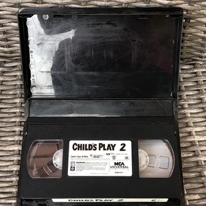 Child's Play 2 VHS Tape 1991 (MCA Universal Home Video) Horror Movie Chucky - Picture 1 of 4