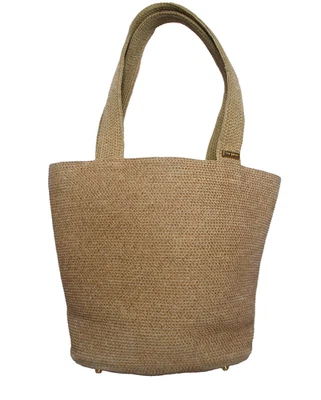 Bolso de Viaje Eric Javits Squishee Tejido Bolso de Hombro Tostado Foto 1 de 4