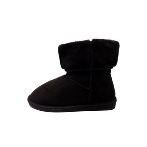 Damen Stiefeletten schwarz Größe 6 Kunstfell gefüttert flach Plateau warm Winter bequem - Bild 1 von 11