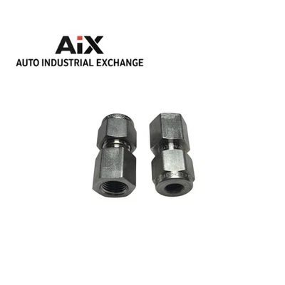 Lot of 2 Swagelok SS-400-7-2 Female Connector 1/4” Tube x 1/8” FNPT Stainless - Image 1 of 2