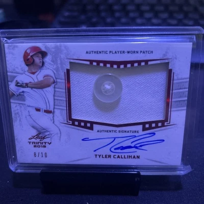 2019 Leaf Trinity RC "Mr Red" PATCH AUTO Tyler Callihan! RPA! Rookie! Autograph! - Image 1 of 2