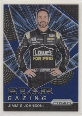 2018 Panini Prizm Star Gazing Blue Prizm /99 Jimmie Johnson #65 HOF - Image 1 of 2