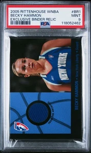 2005 Rittenhouse WNBA Becky Hammon JERSEY PSA 9 EXCLUSIVE RELIC - Picture 1 of 2