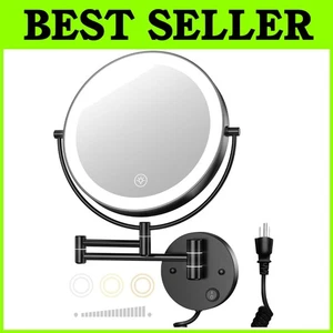 9" LED Wall Mounted Magnifying Mirror - Picture 1 of 9