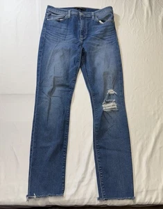 Hudson Blue Distressed Denim Barbara Skinny Jeans Size 28 - Picture 1 of 10