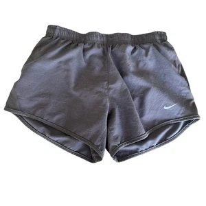 Nike Gray Lined Athletic Shorts - Girls Size Medium - Picture 1 of 4