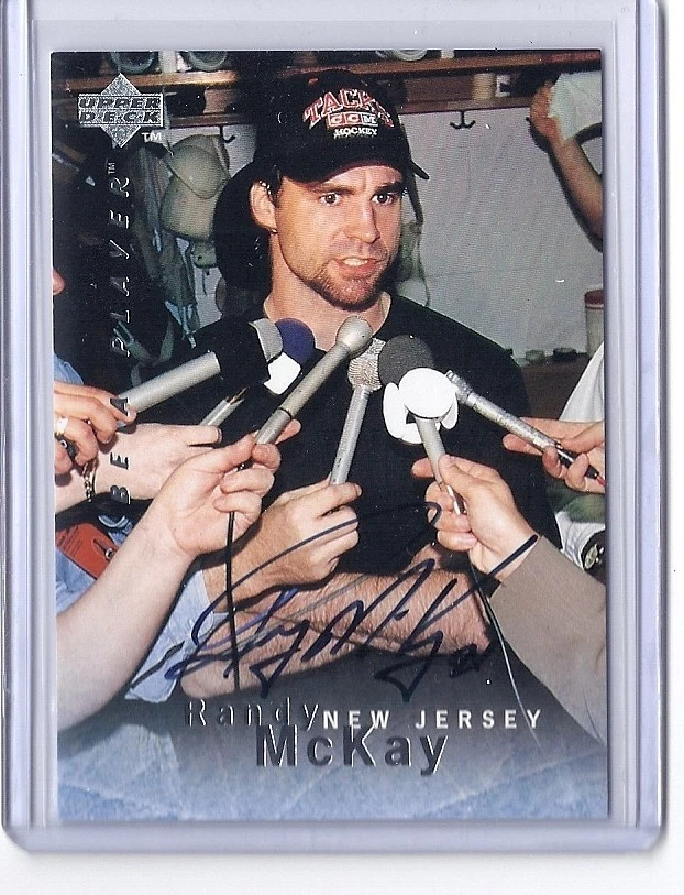 1995-96 UPPER DECK BE A PLAYER RANDY MCKAY AUTO BAP UD SIGNATURE DEVILS - Image 1 of 1