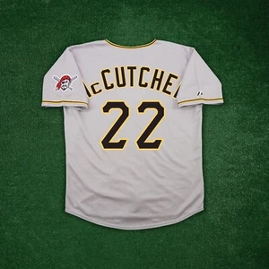 Andrew McCutchen Pittsburgh Pirates Men's Grey Road Jersey w/ Team Patch - Picture 1 of 9