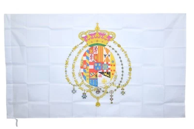 BANDIERA STORICA REGNO DELLE DUE SICILIE BORBONE NAPOLI 90X150 ALTA QUALITA'