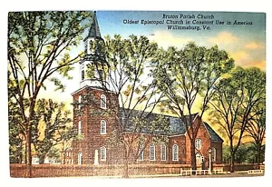Bruton Parish Church Williamsburg VA Oldest Episcopal in America Postcard - Picture 1 of 2