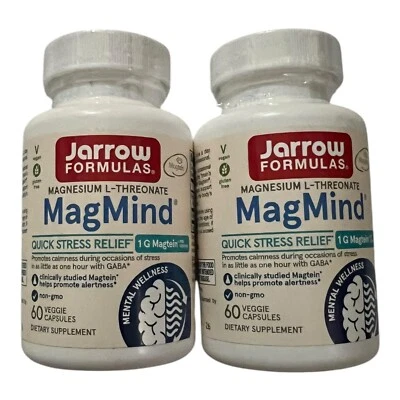 Total 120 caps MagMind Quick Stress Relief Jarrow Formulas EXP2026+ - Image 1 of 2