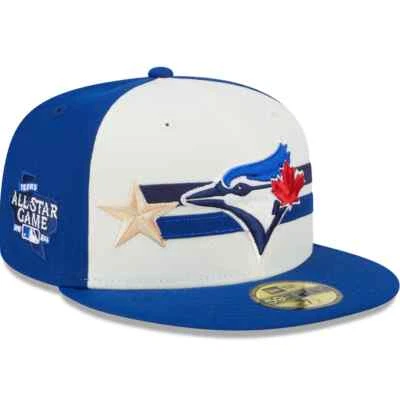 Toronto Blue Jays New Er Cream/Royal 2024 MLB All-Star Game Workout 59FIFTY Hat - Image 1 of 4